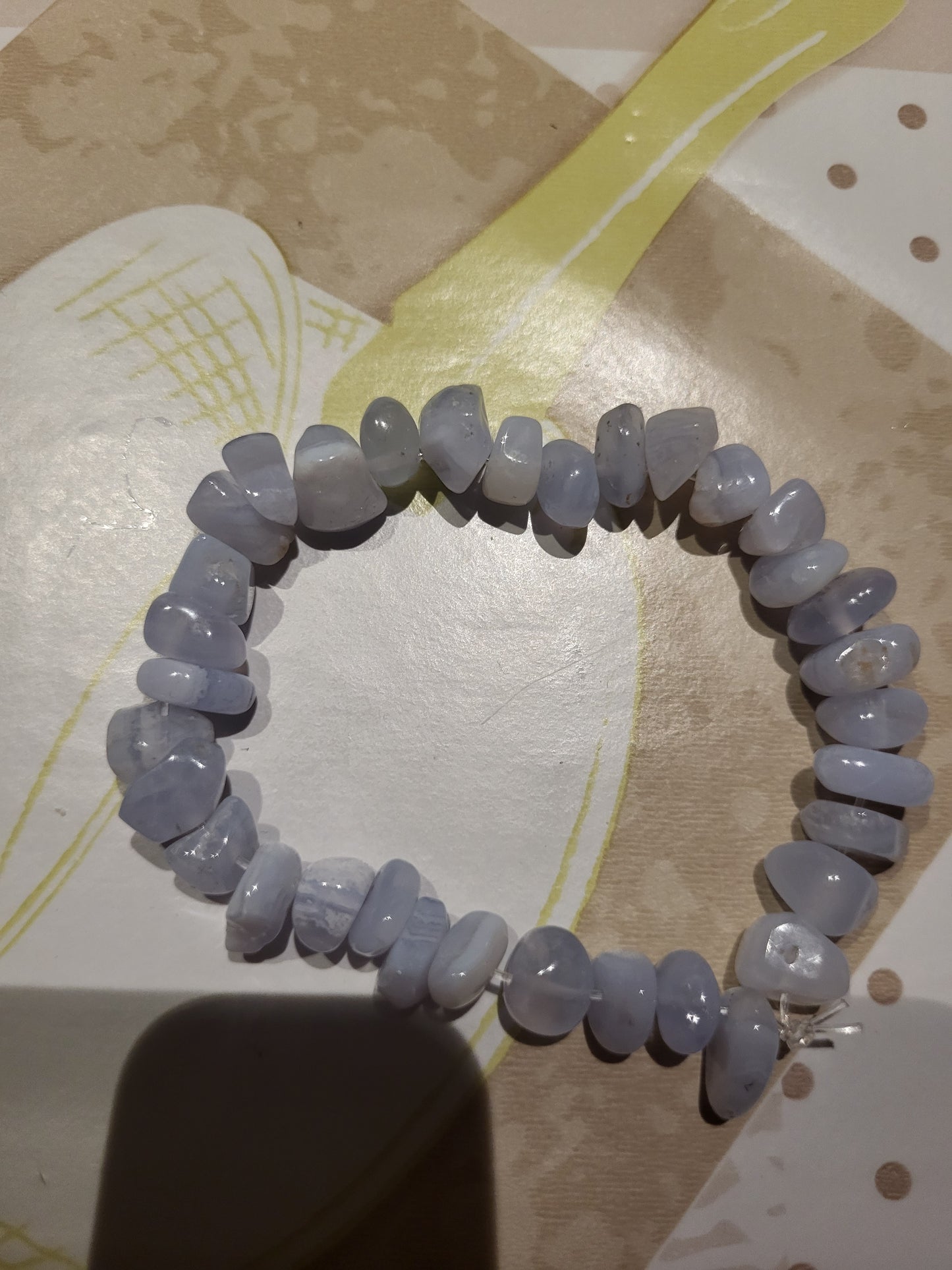 Bracciale Calcedonio azzurro