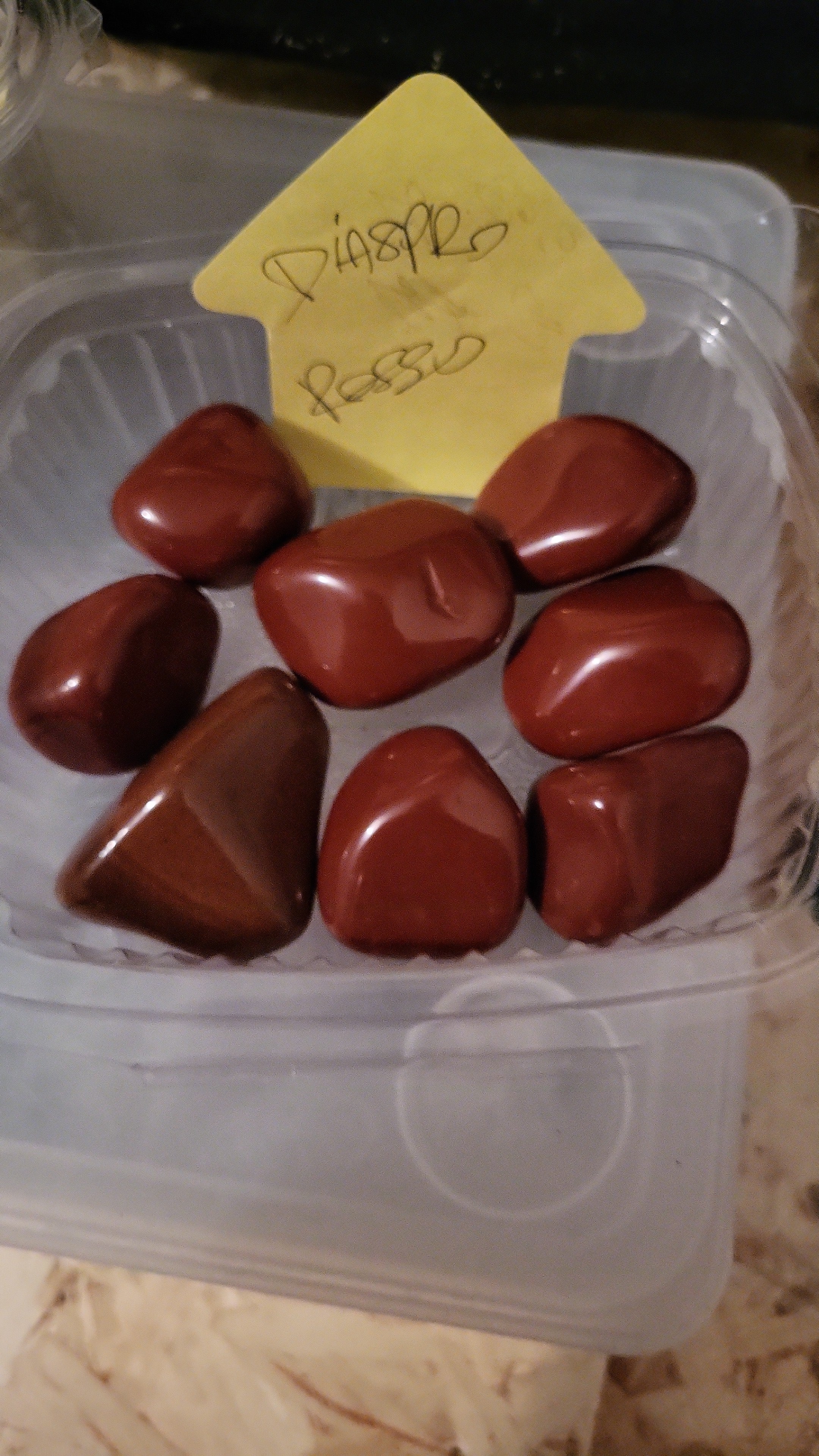 Diaspro rosso burattato