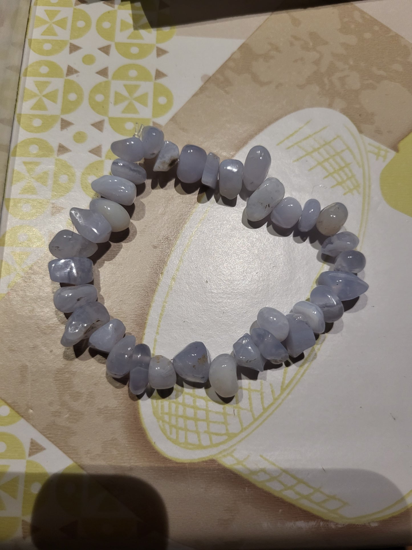 Bracciale Calcedonio azzurro