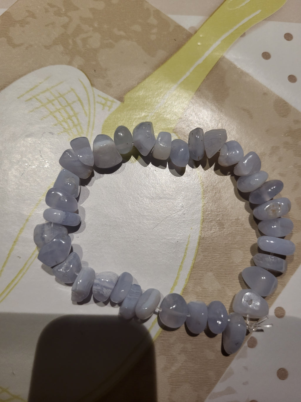 Bracciale Calcedonio azzurro